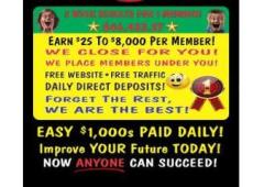 you have tried the rest NOW try the Best BEW paid daily you must check BEW out get the facts